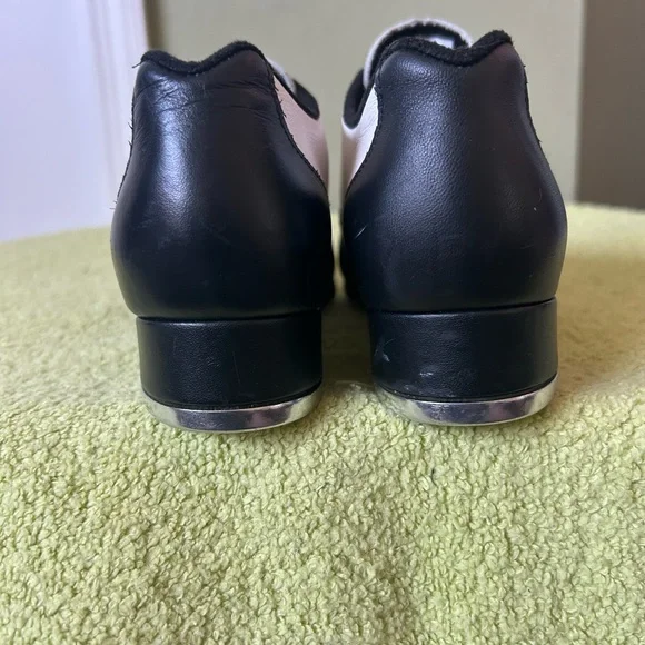 Bloch Black and White Women's Dance Tap Shoes - Picture 5 of 10
